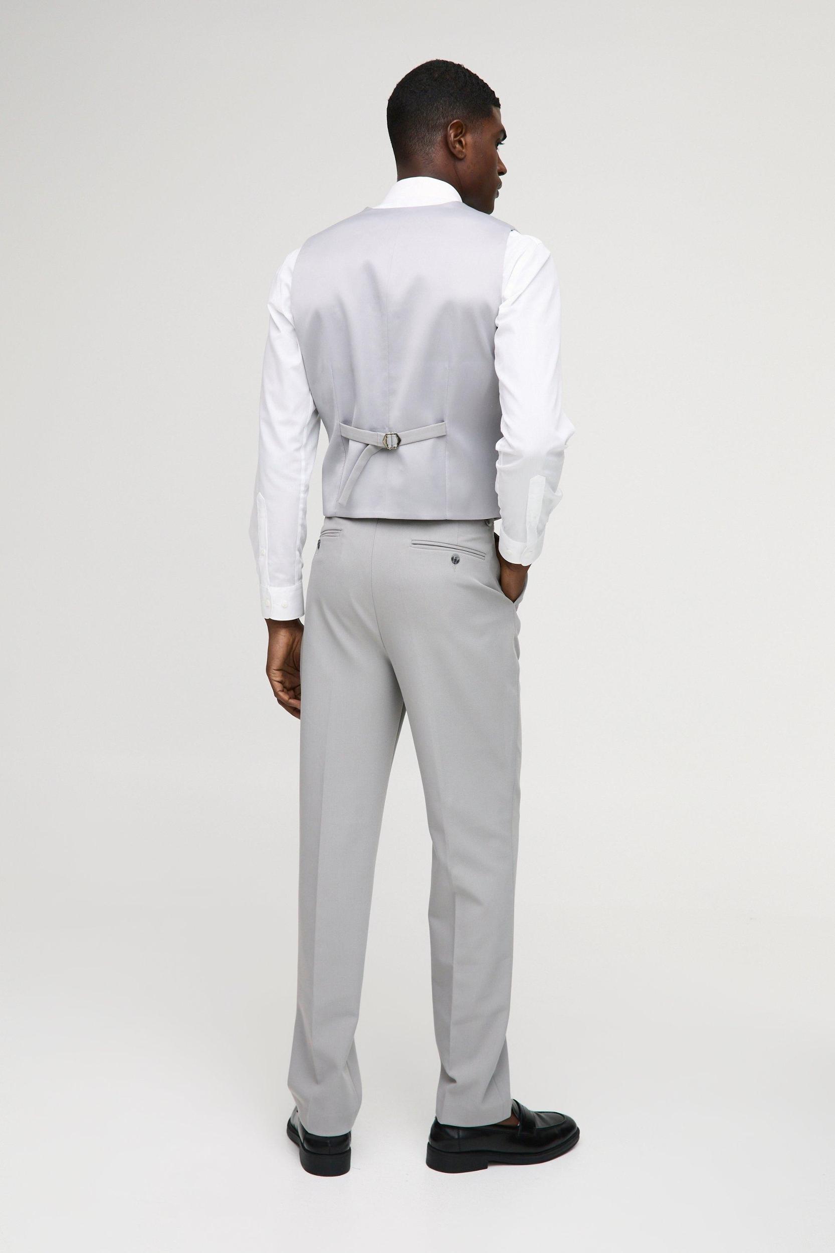 Slim Fit Double Breasted Vest | boohooMAN USA Product Image