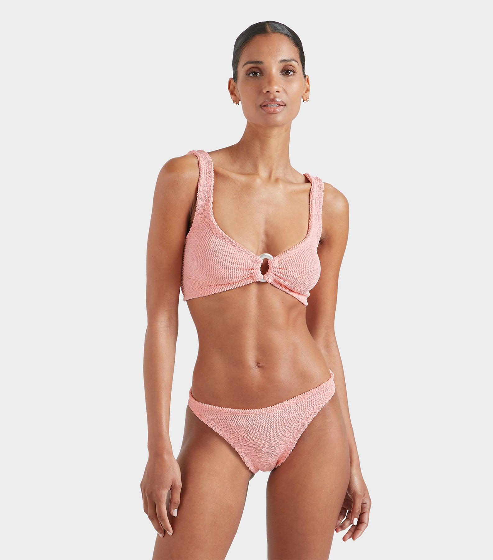 Julia Bikini With Pearly Hoop - Peach Product Image