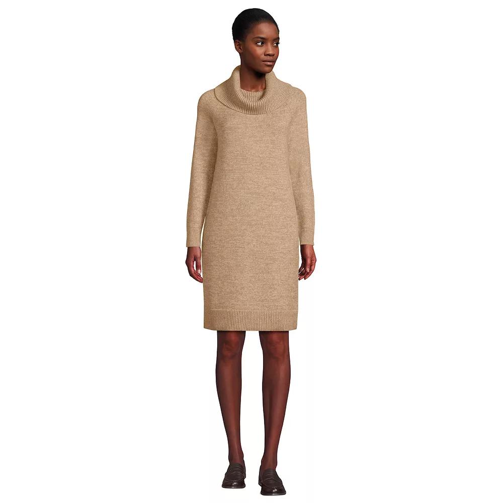 Women's Lands' End Cozy Lofty Cowlneck Sweater Dress,  Product Image