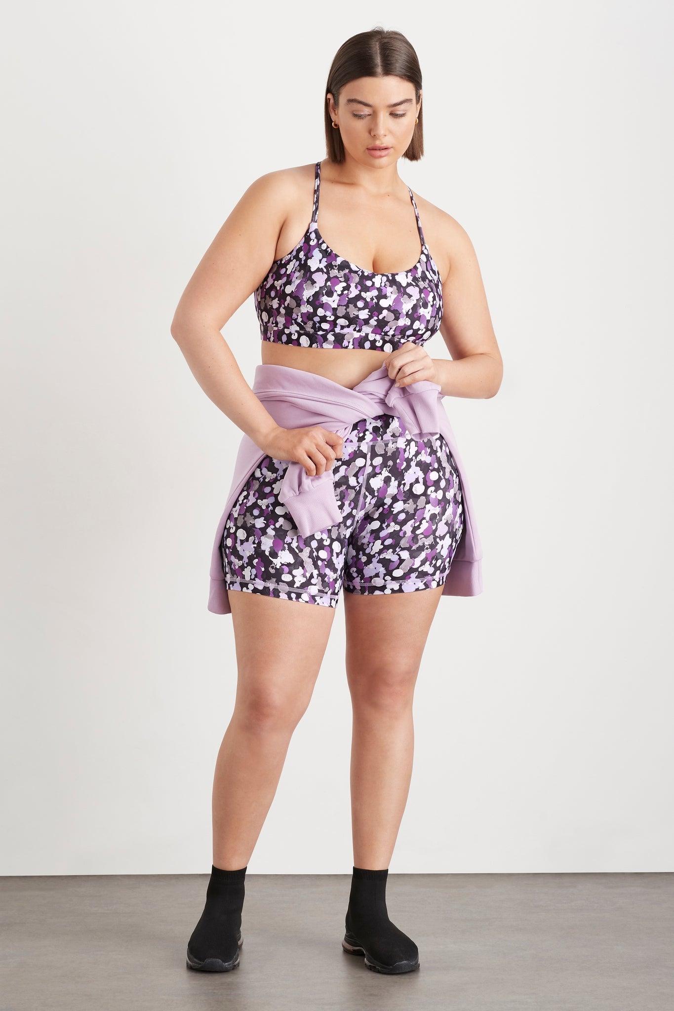 High Rise Mid Length Bike Shorts 607 Product Image