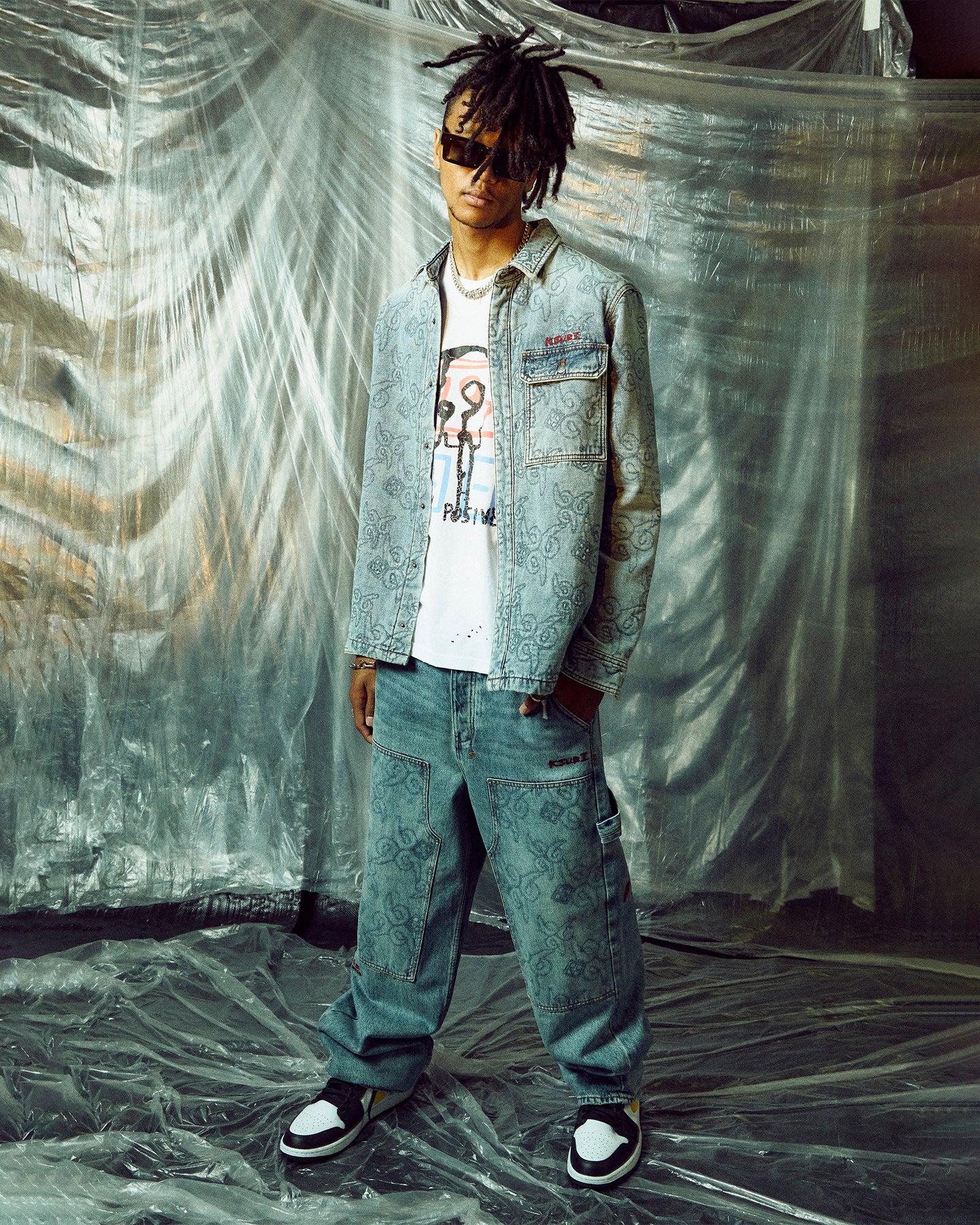 JUICE WRLD KASH SS TEE VINTAGE WHITE Male Product Image