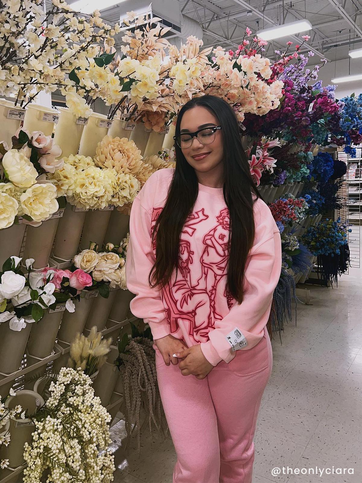 Aelfric Eden Cartoon Line Character Graphic Sweatshirt Product Image