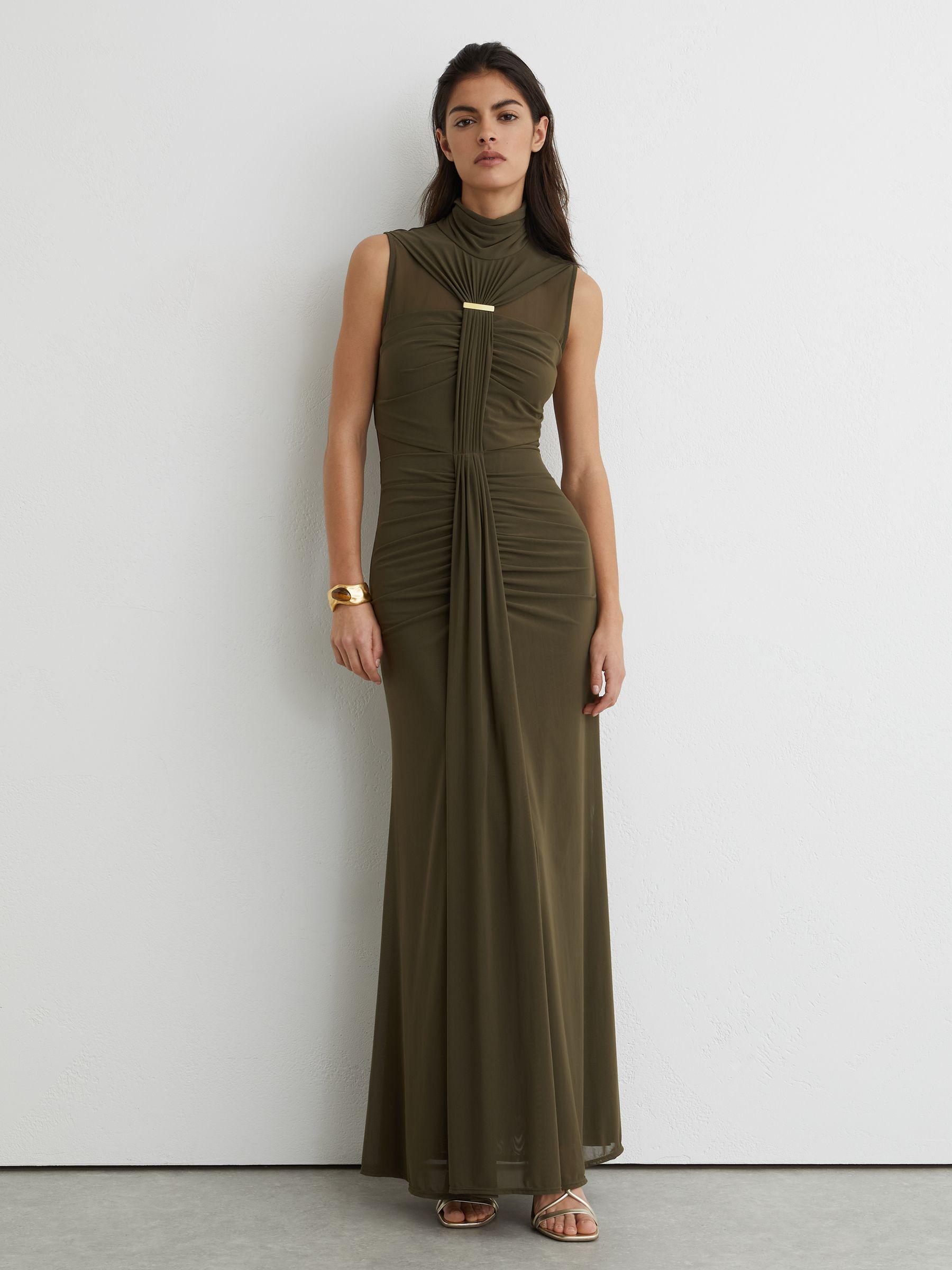 Petite Welt Pocket Flared Trousers in Tan Product Image