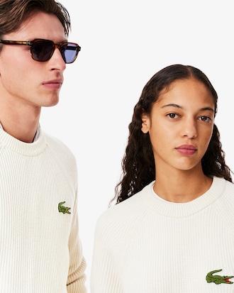 Ribbed Cotton Badge Sweater Product Image