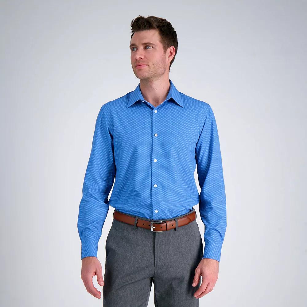Men's Haggar® Smart Wash® Slim Fit Wrinkle Free Dress Shirt,  Product Image