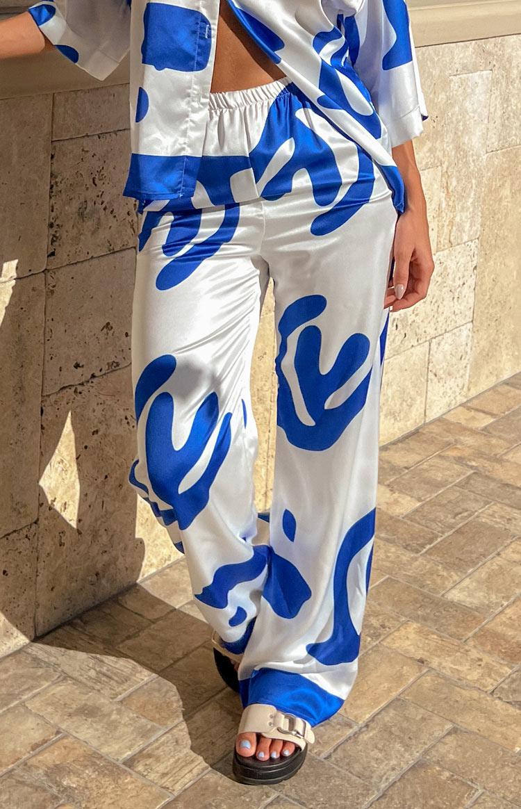 Karren Blue Print Pants Baby Product Image