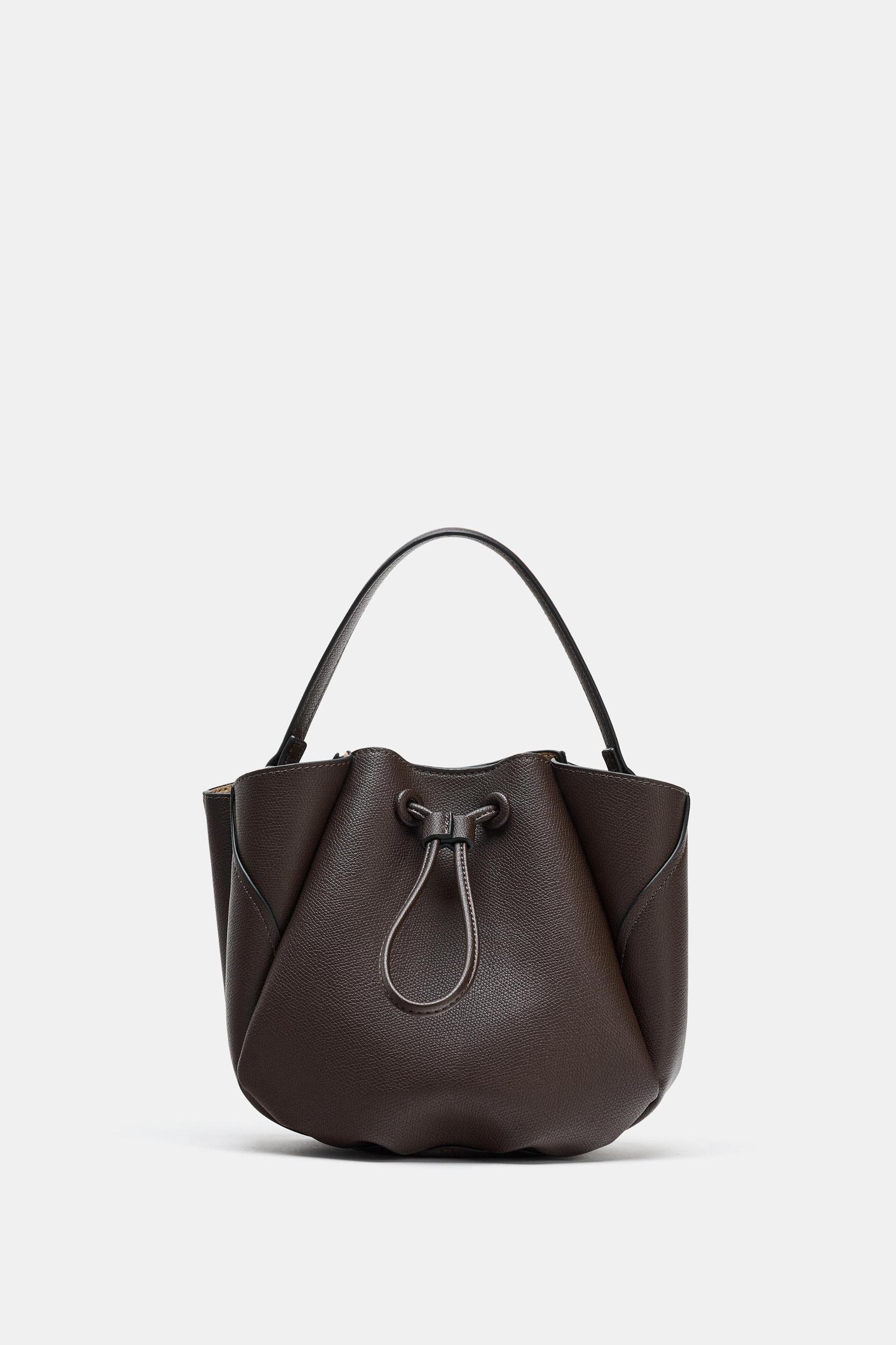STITCHED MINI BUCKET BAG Product Image