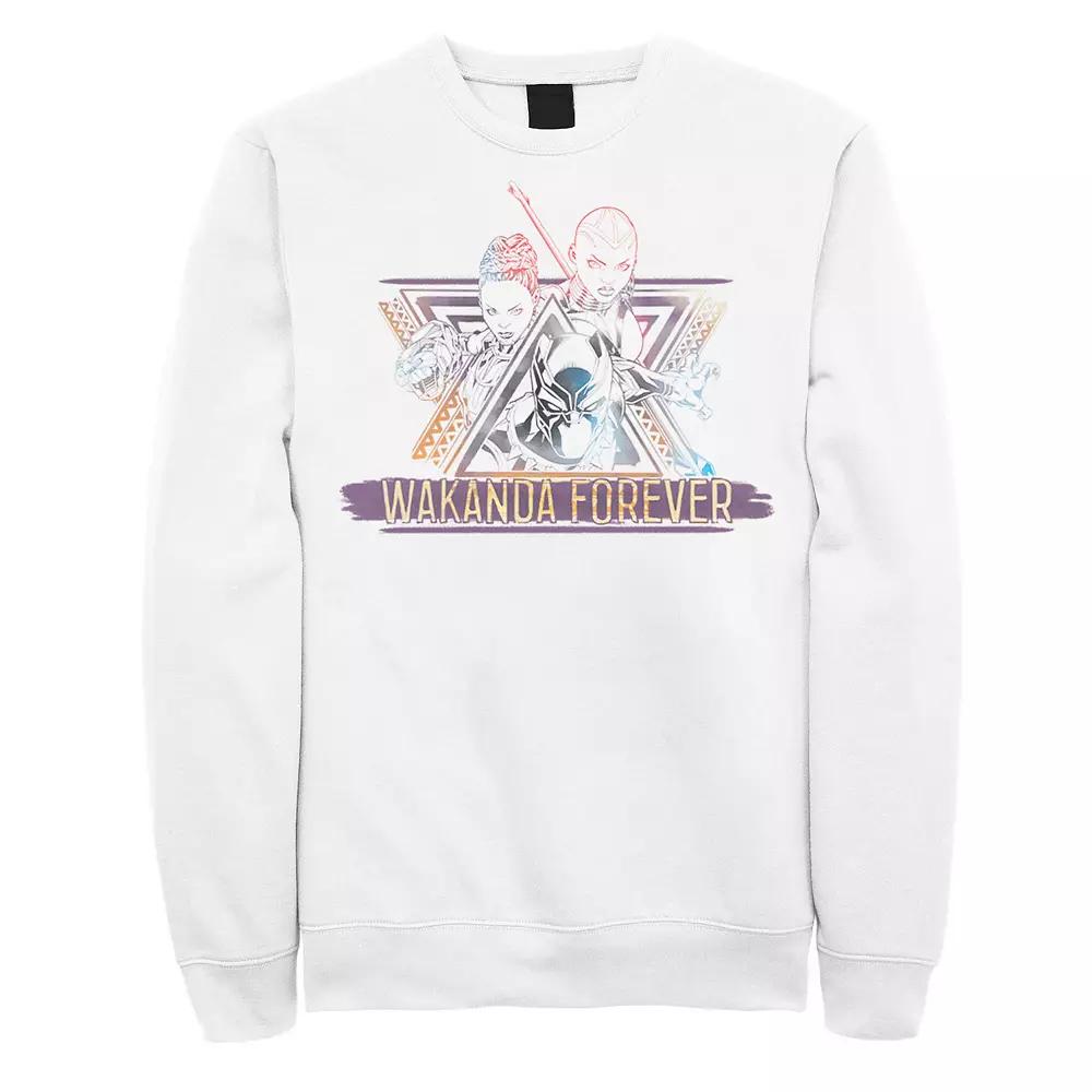Men's Marvel Black Panther Gleam Group Shot Sweatshirt,  Product Image