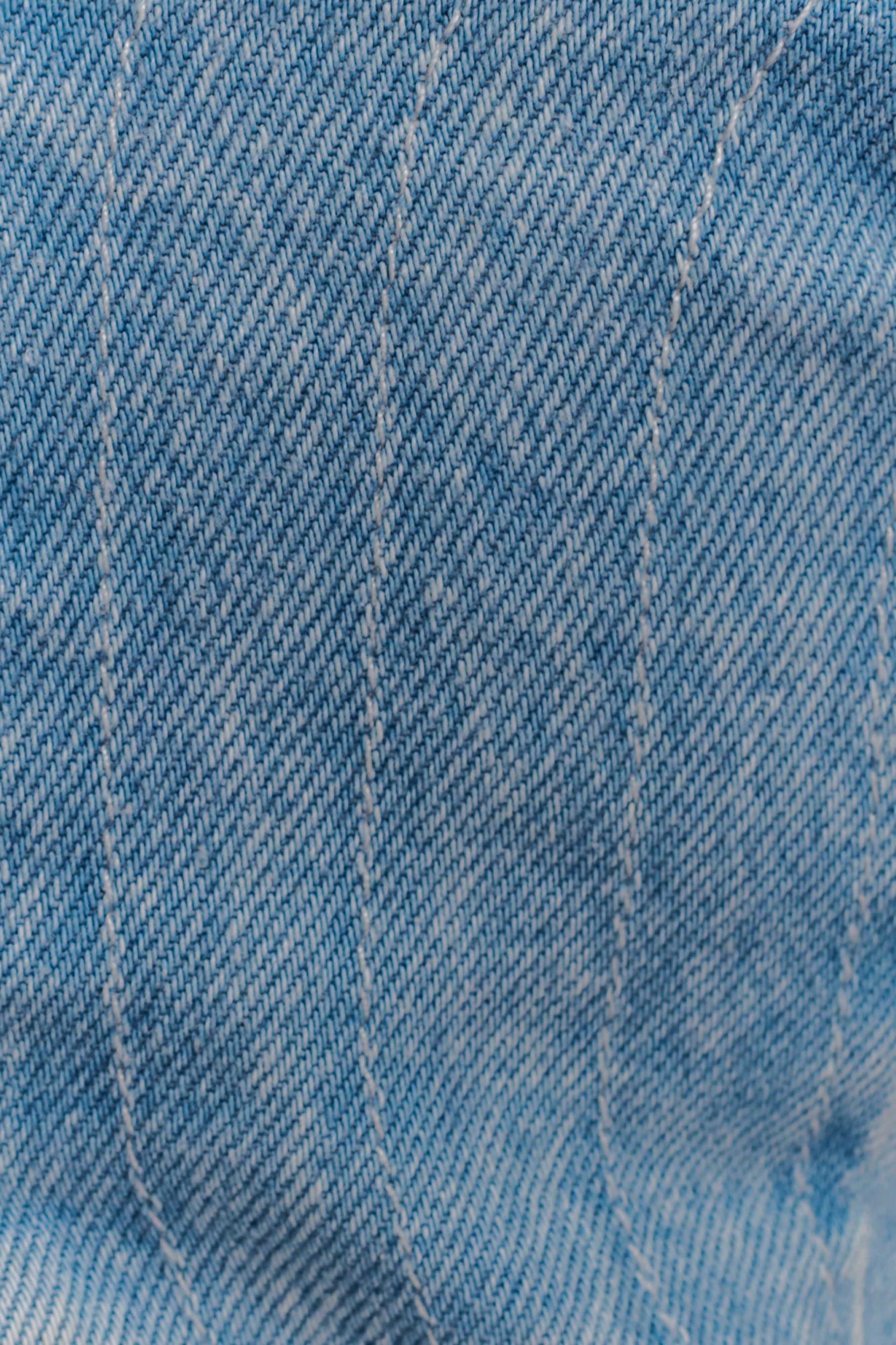 Tully Strapless Topstitch Denim Top - 80'S Blue Product Image