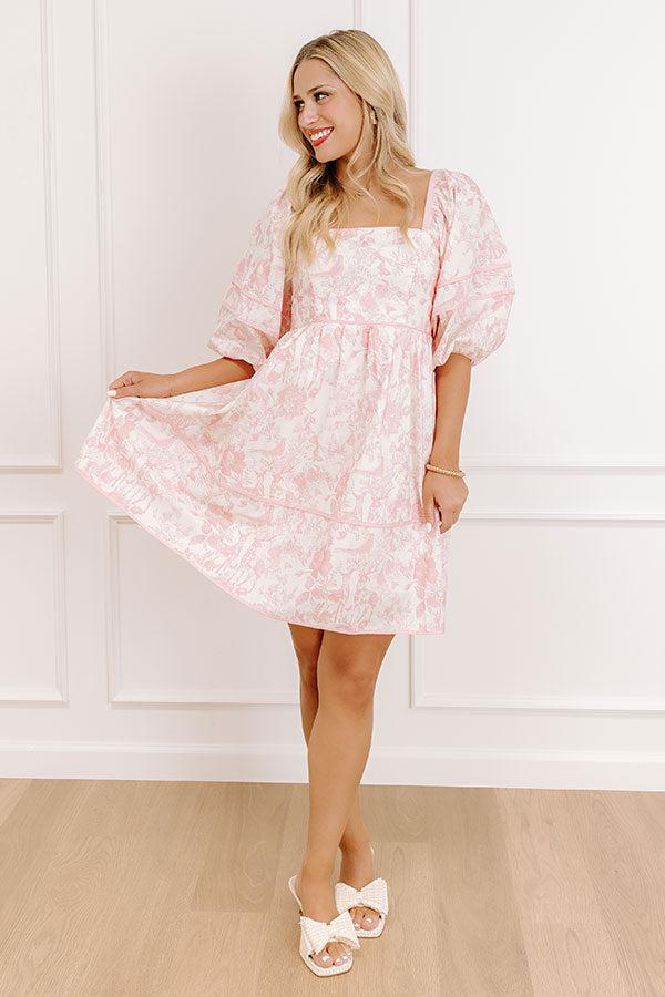 Romantic Cottage Floral Mini Dress Product Image