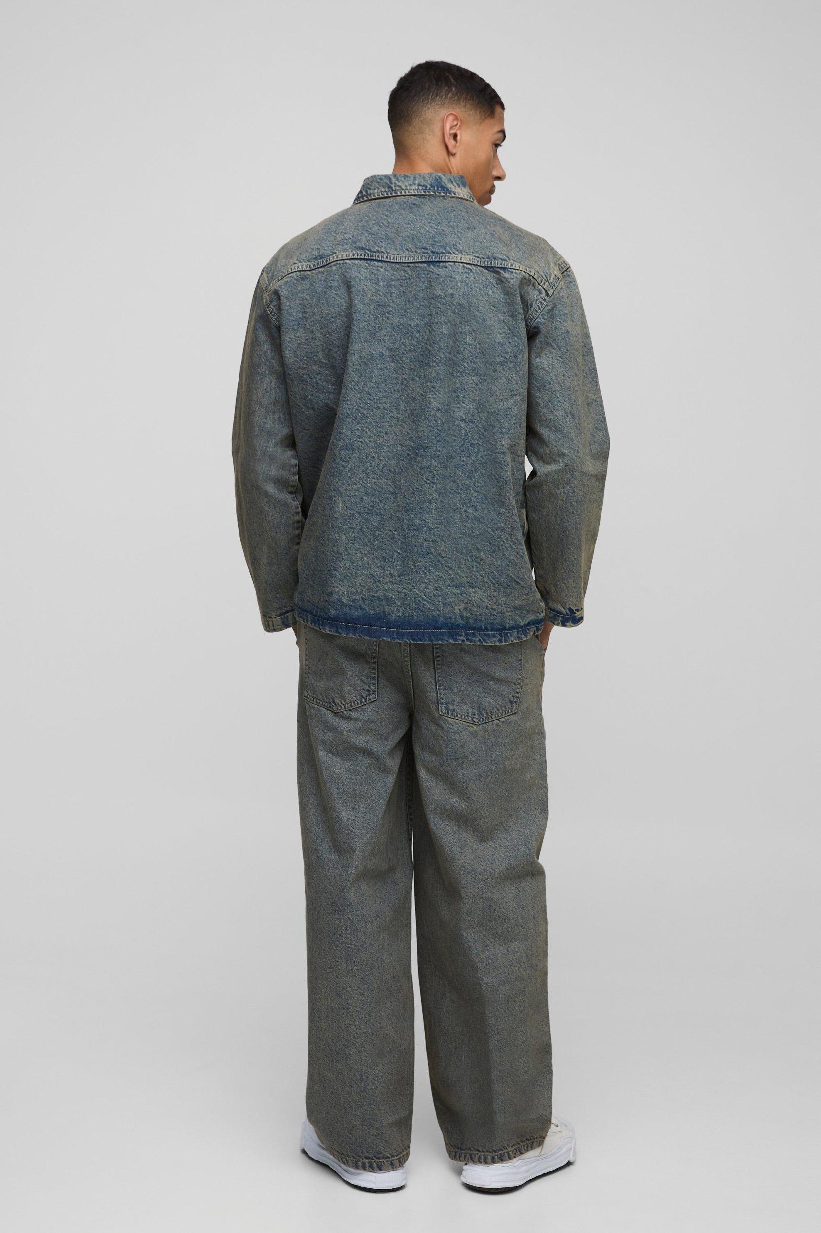 Pleated Baggy Jeans | boohooMAN USA Product Image