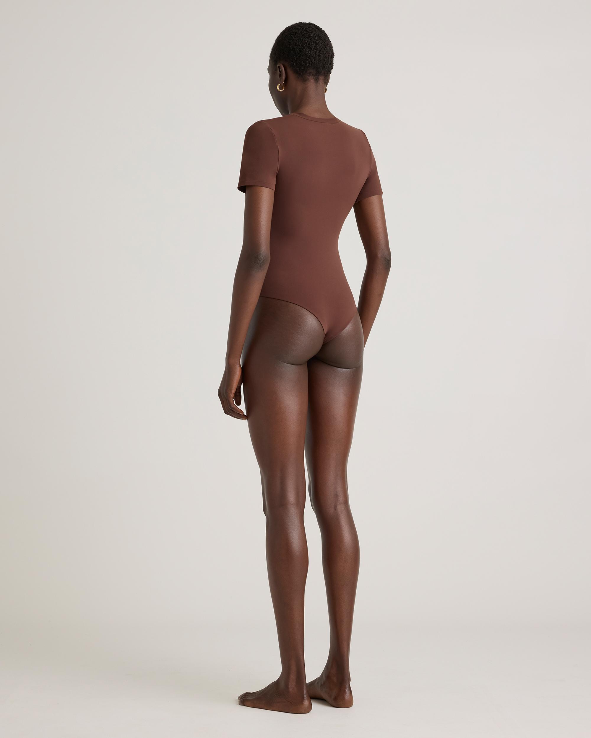 Quince | Women's Second Skin T-Shirt Bodysuit Size XS, Nylon/Spandex Product Image