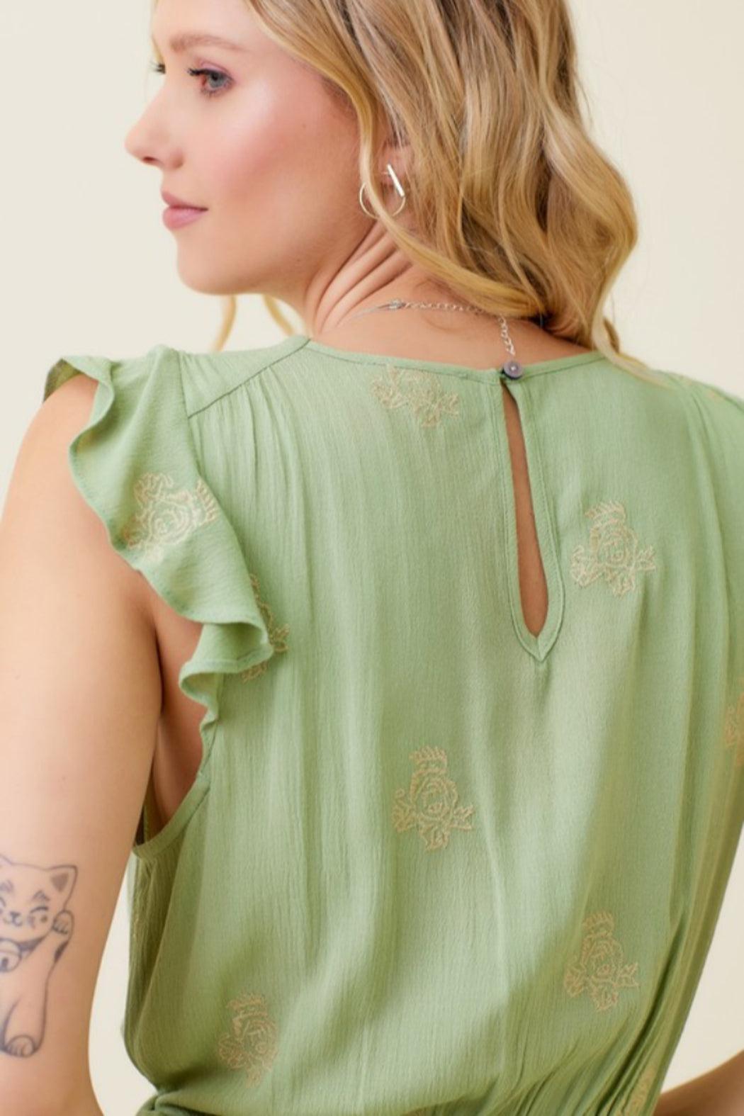 Ruffle Hem Romper Product Image