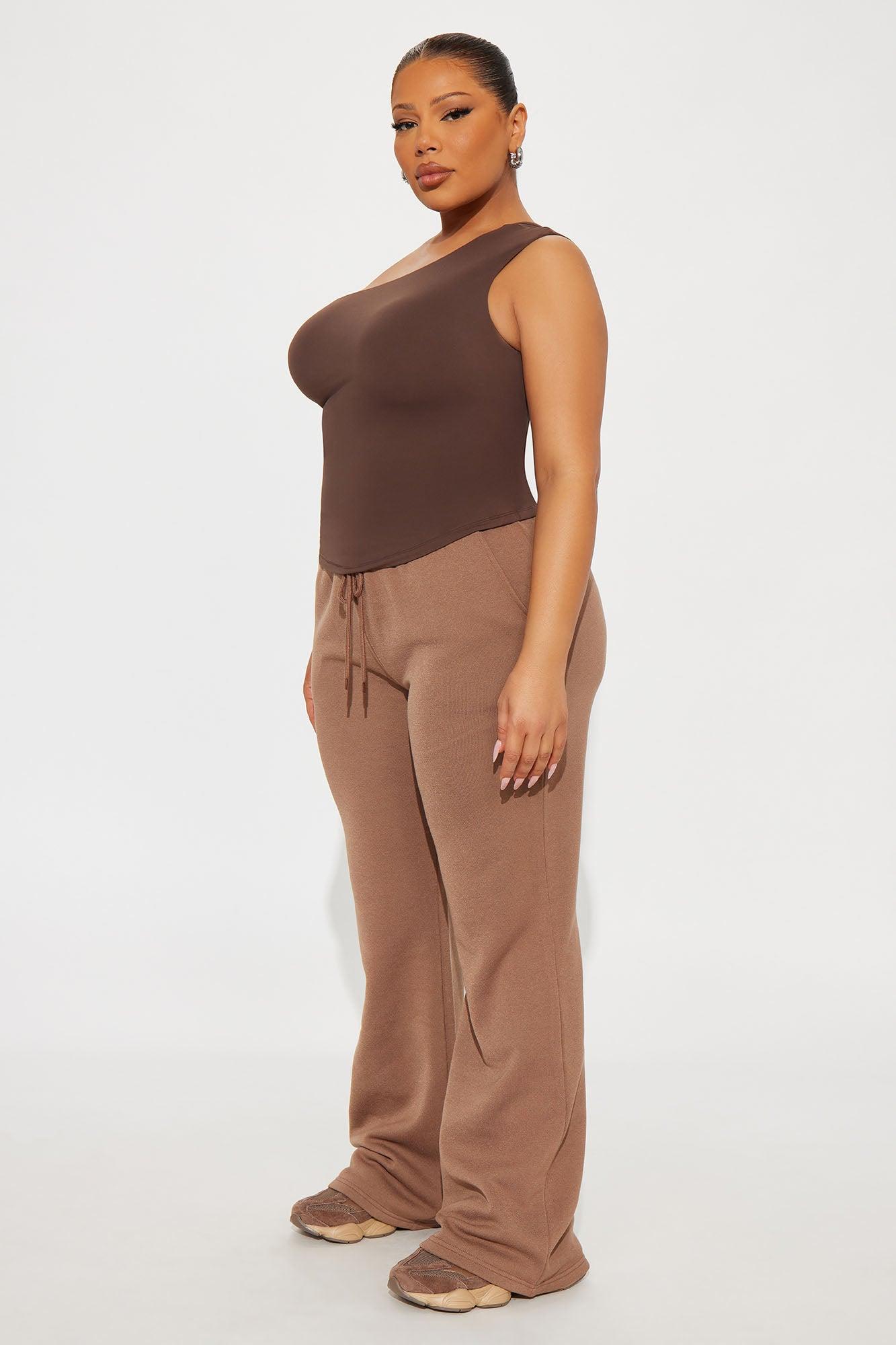 Second Skin Double Lined Off Shoulder Top - Chocolate Female Product Image
