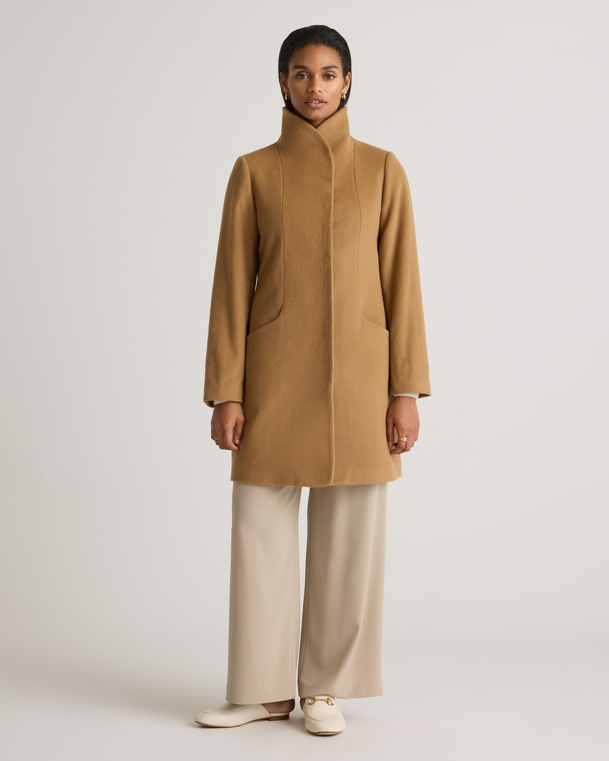 Quince | Women's Italian Wool Cocoon Coat Wool/Nylon Product Image