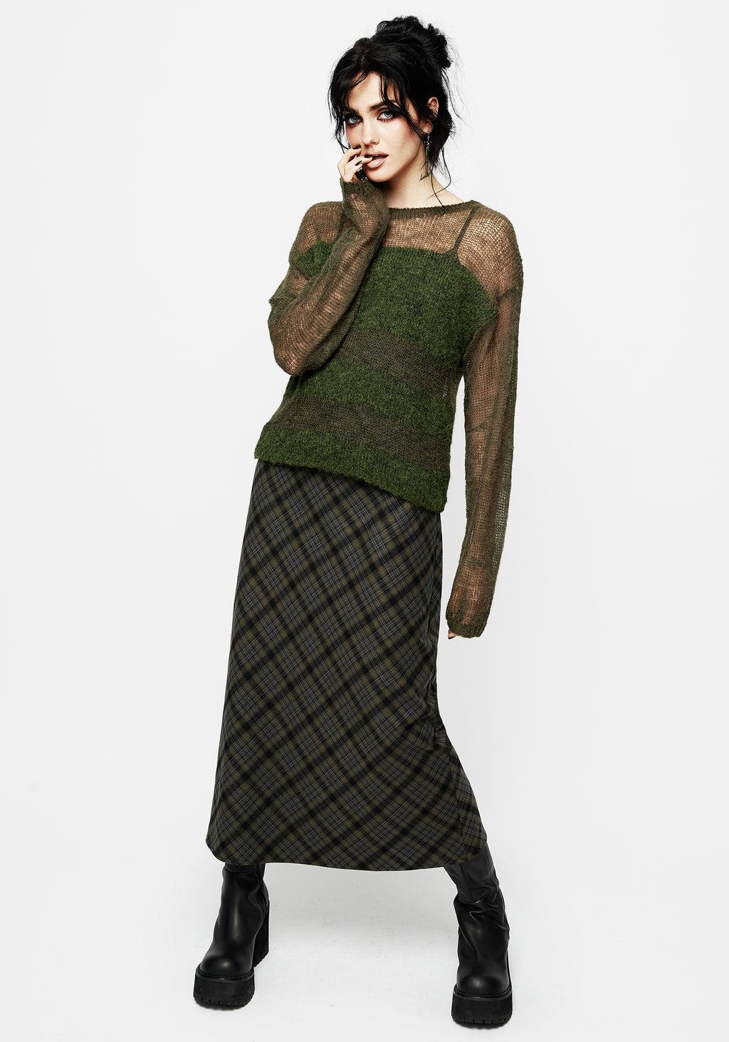 Reseda Check Midaxi Cami Dress Product Image