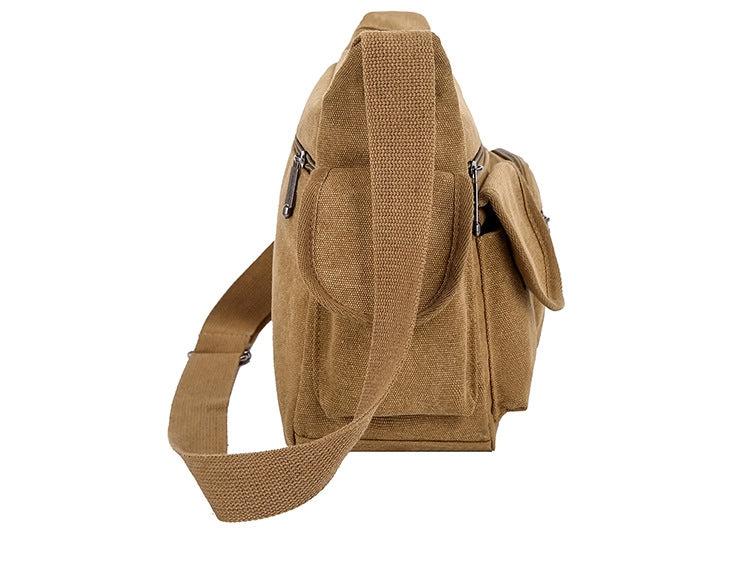 Lior Canvas Tote Bag Messenger Crossbody Shoulder Bag Large Bag with Multiple Pockets Product Image