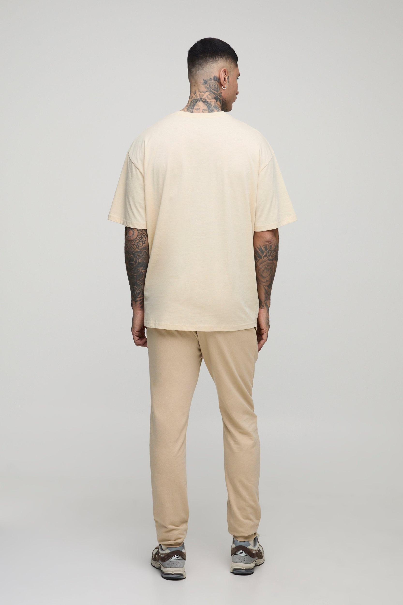 Tall Basic Oversized Fit Crew Neck T-Shirt | boohooMAN USA Product Image