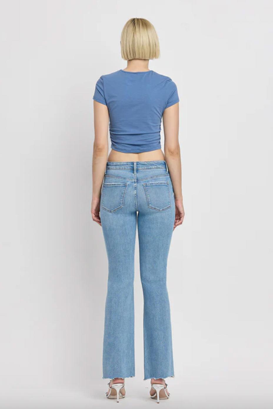 Timely Mid Rise Boot Cut Jean Product Image