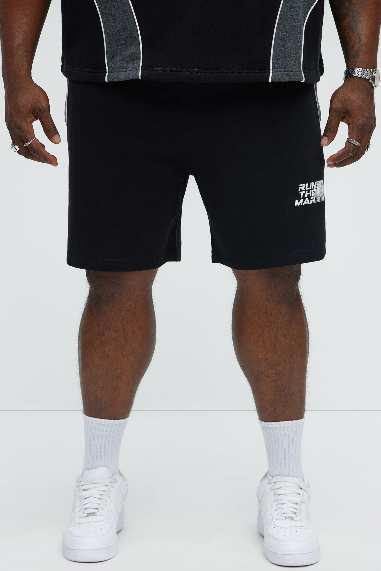 Tyson NYC Athletic Relaxed Shorts - Black/combo Product Image