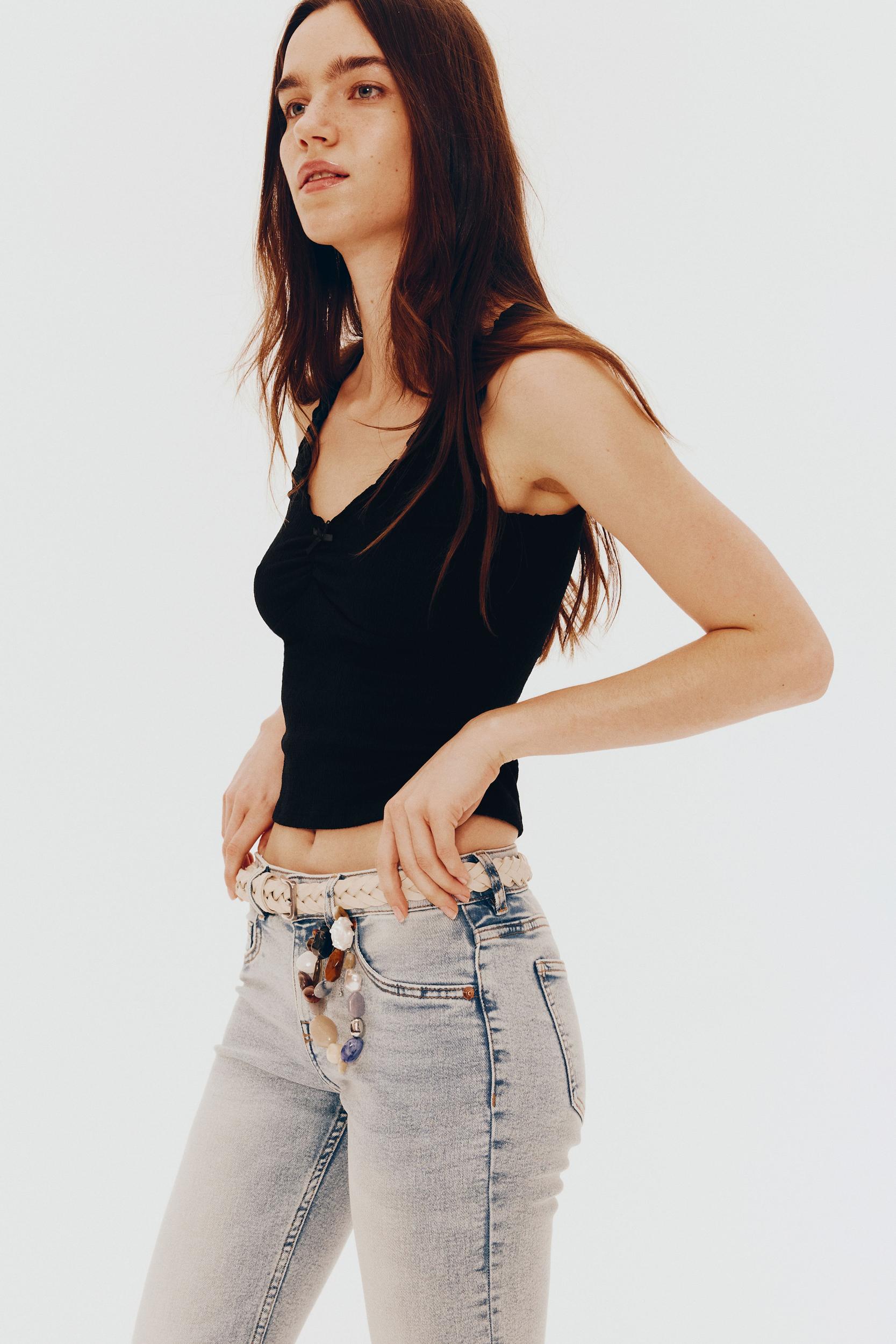 Crinkled Jersey Sleeveless Top Product Image