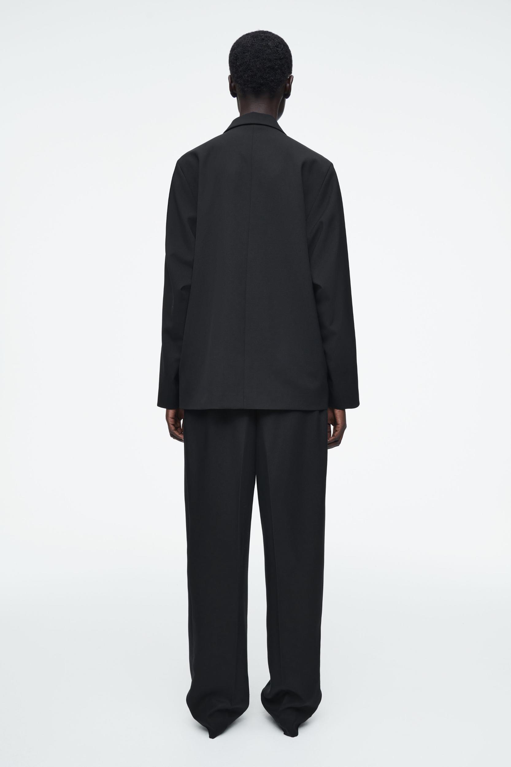 RELAXED SINGLE-BREASTED UTILITY BLAZER Product Image