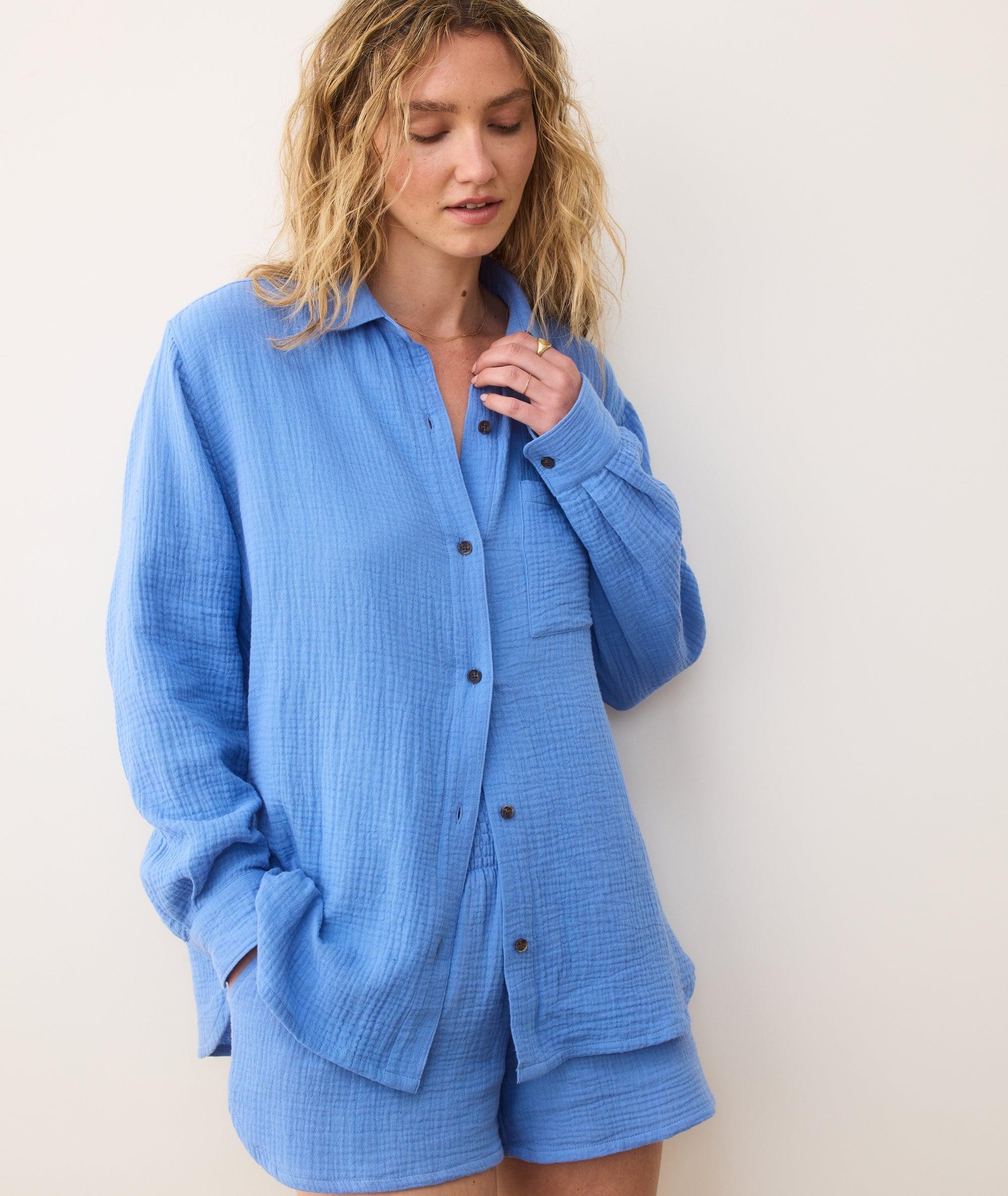 Jane Relaxed Double Cloth Shirt Product Image