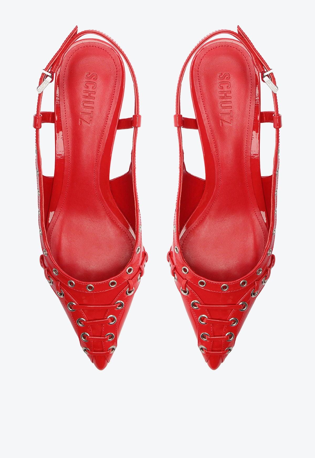 Ruth Mid Patent Leather Pump Product Image