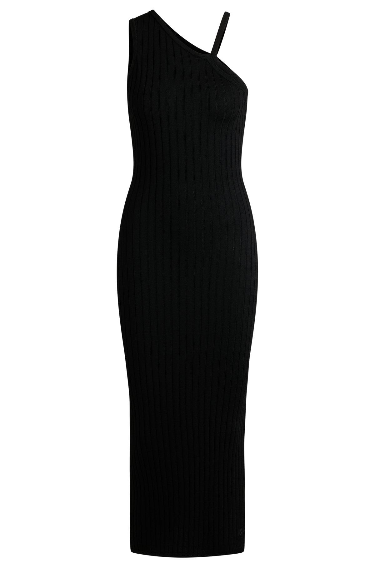 Knitted dress with one-shoulder design Product Image