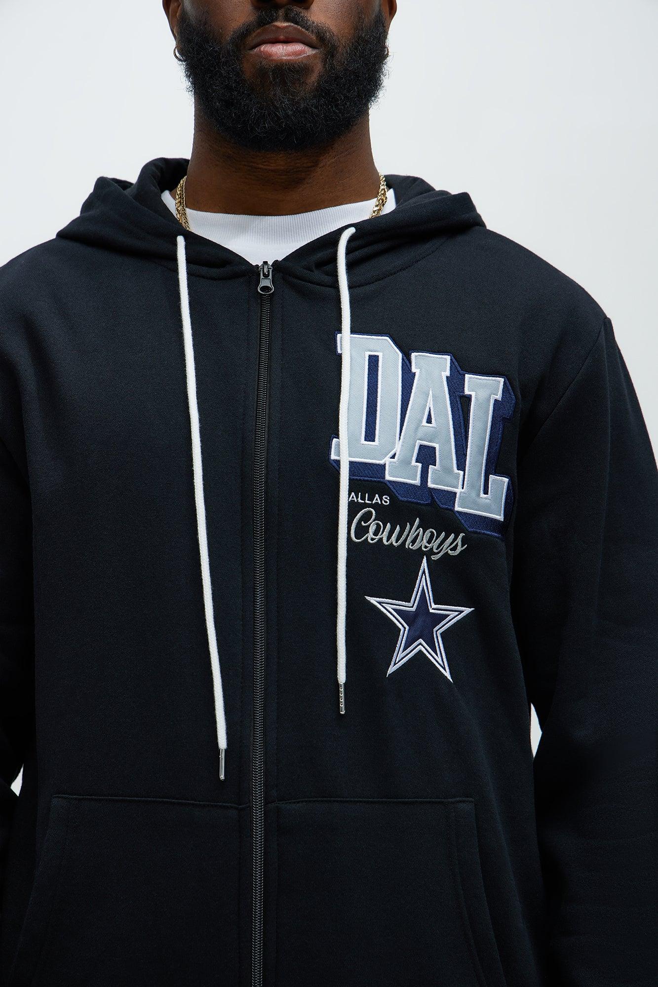 Cowboys Bold Zip Hoodie - Black Male Product Image