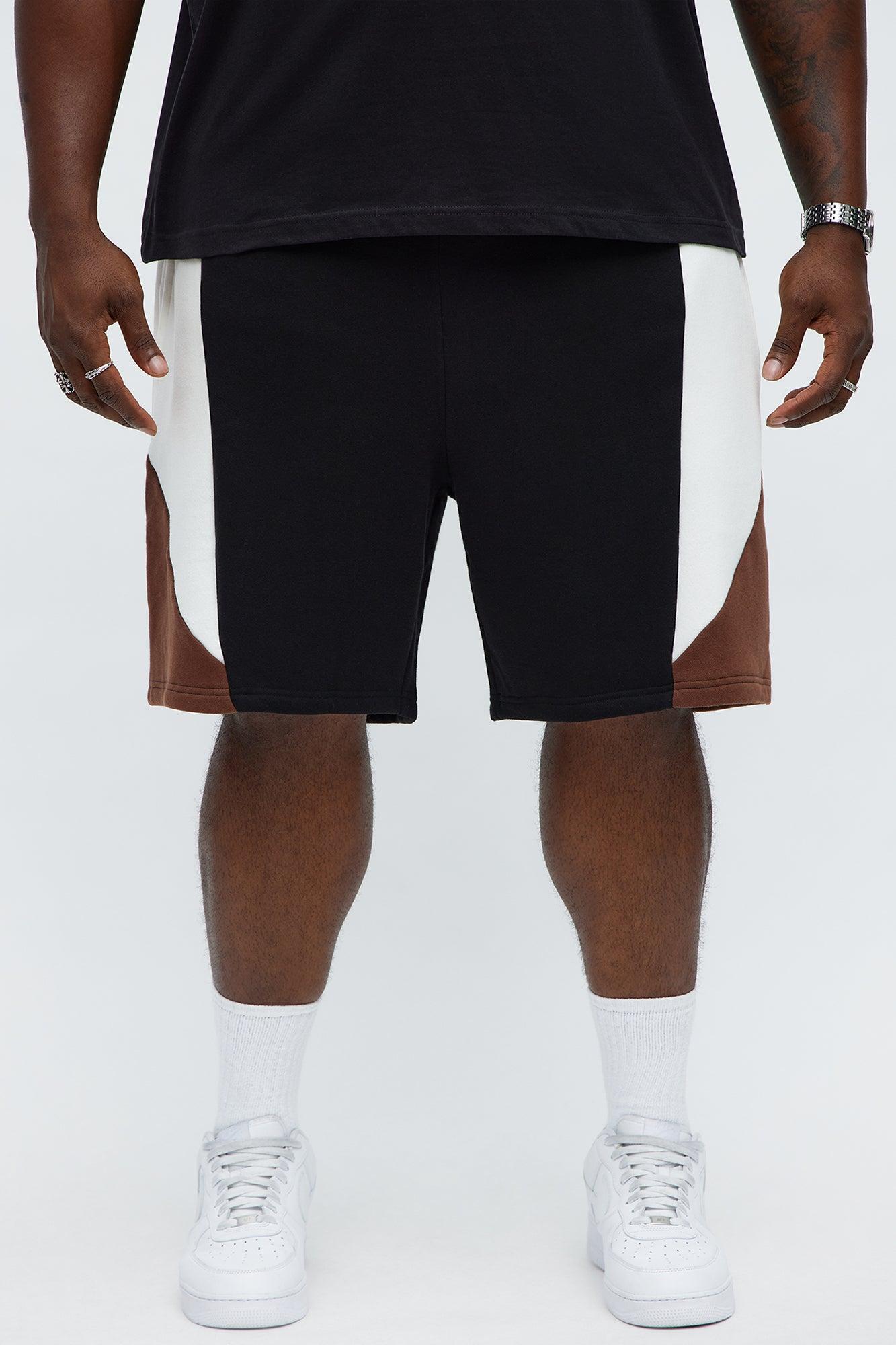 Tyson Paneled Out Relaxed Shorts - Black/combo Male Product Image