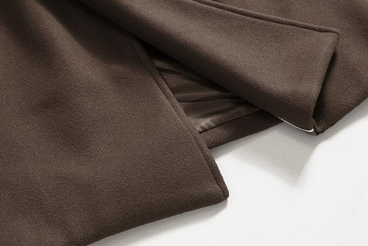 RT No. 6156 BROWN WOOLEN TRENCH COAT Product Image