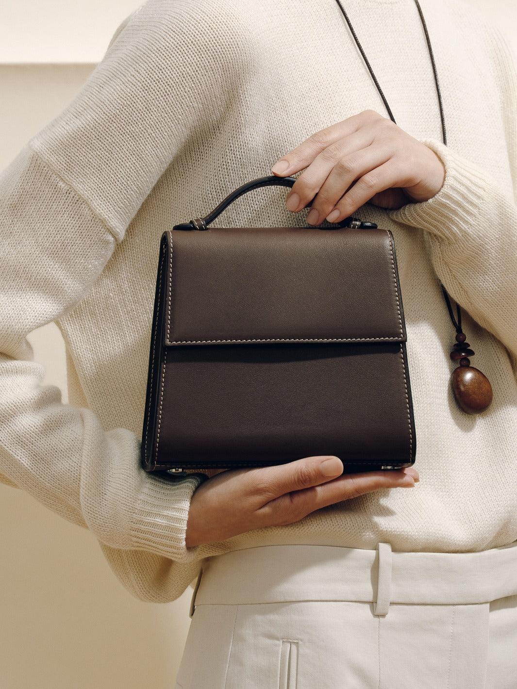 The Small Top Handle in Nappa Product Image