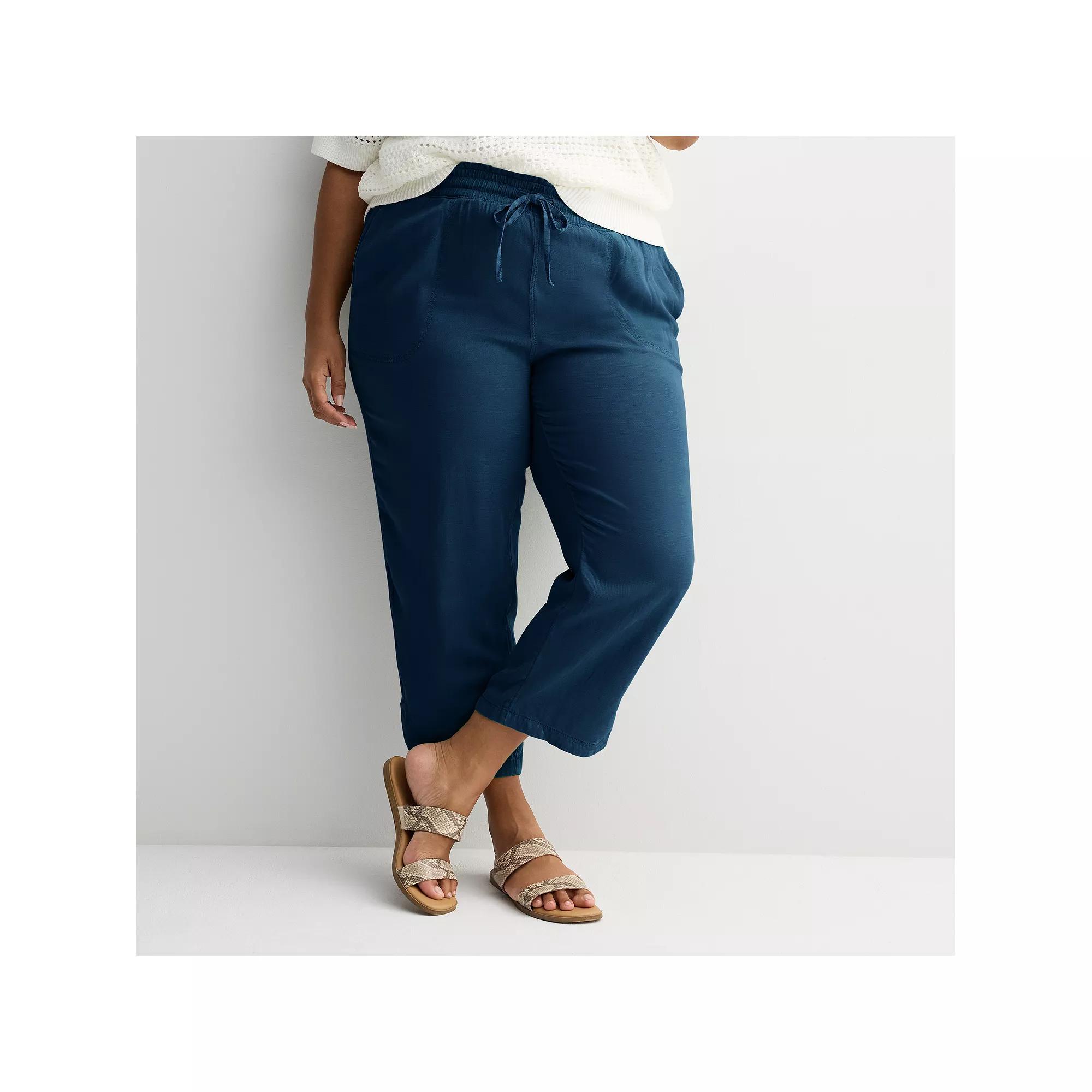 Plus Size Sonoma Goods For Life® Easy Utility Pants, Women's, Size: 4XL, Black Gem Product Image