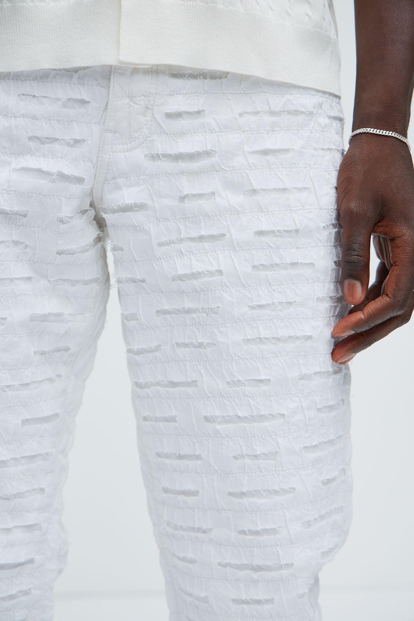 Stone Wall Slim Pants - White Product Image