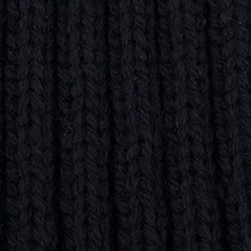 Trendy Faux Fur Pom Pom Detail Ribbed Knit Beanie Female Product Image