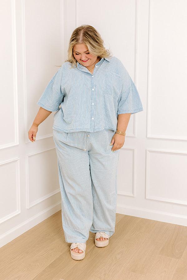 Coastal Dreams Chambray Button Up Curves Product Image