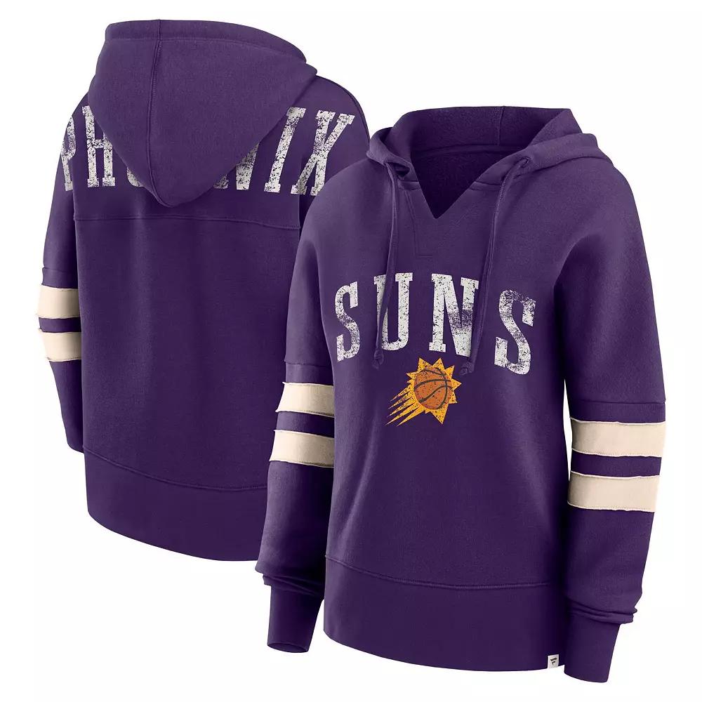 Women's Fanatics Branded Purple Phoenix Suns Bold Move Dolman V-Neck Pullover Hoodie, Size: Small, Phx Purple Product Image