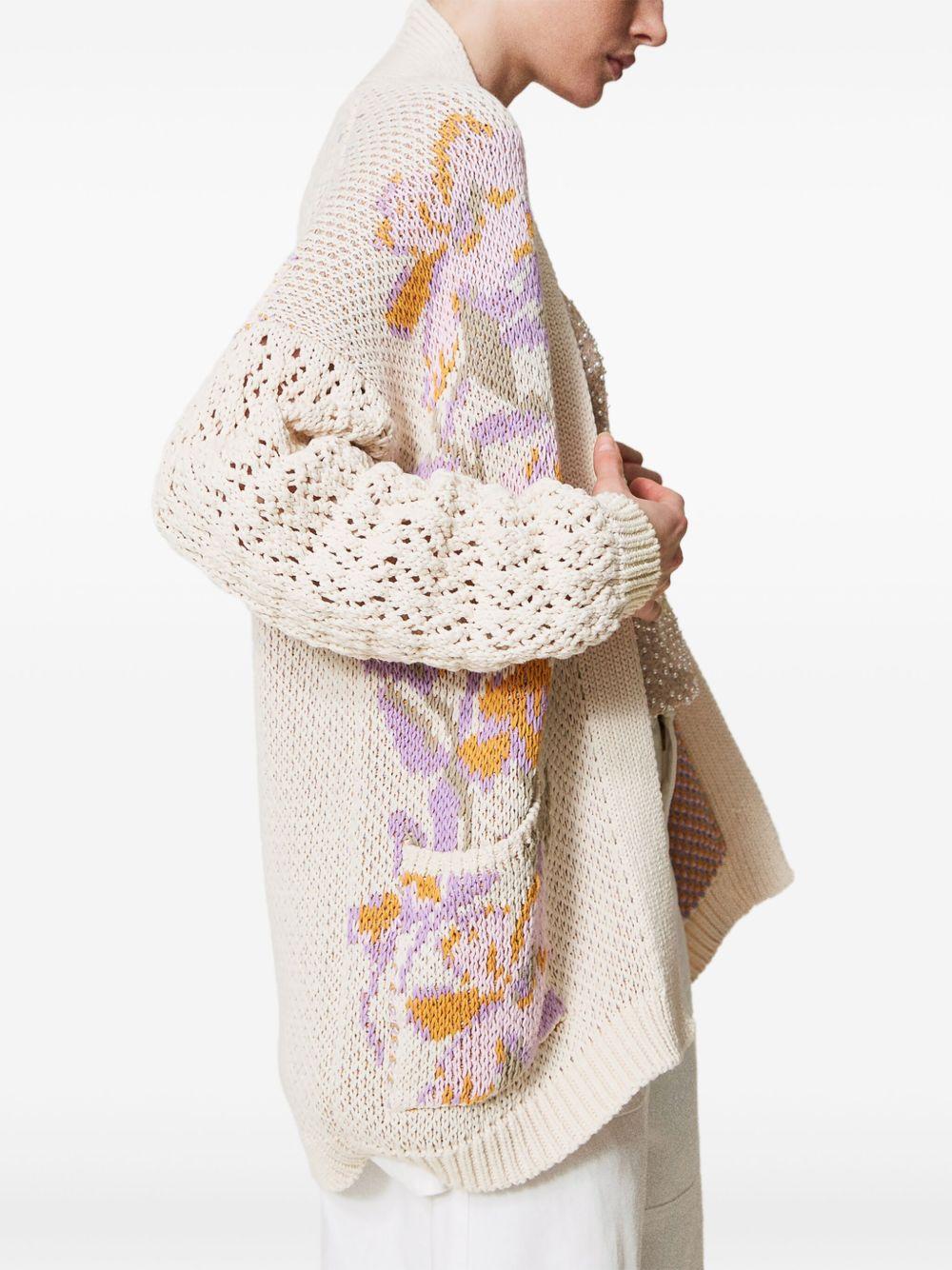 floral-motif cardigan Product Image