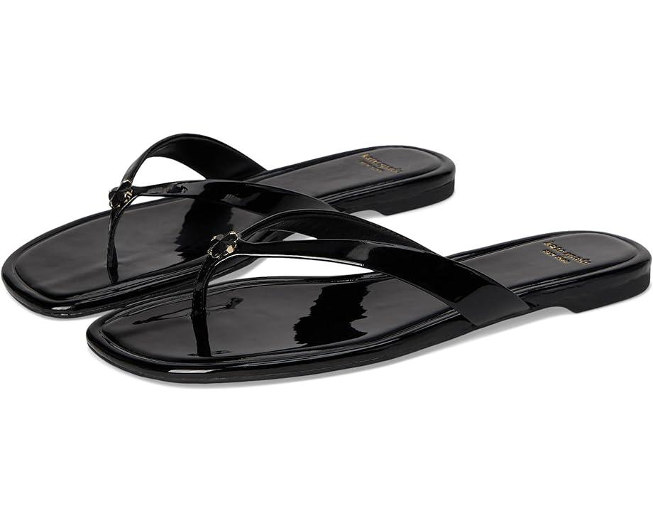 Spade Flower Smooth Leather Flip-Flop Product Image