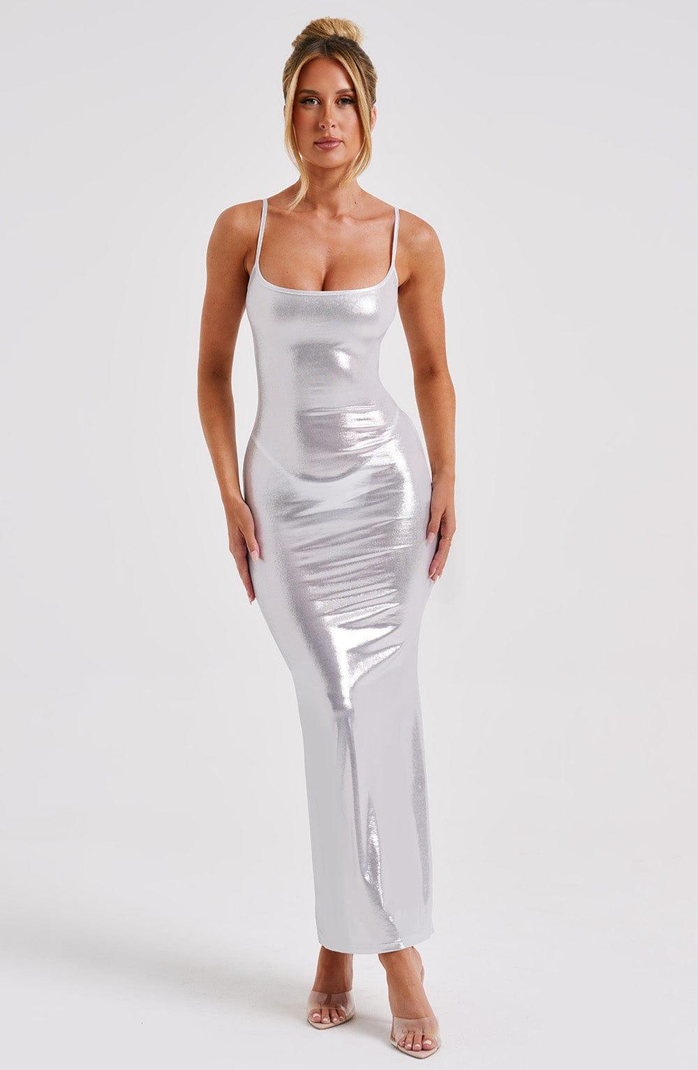 Kyranni Maxi Dress - Gunmetal Product Image