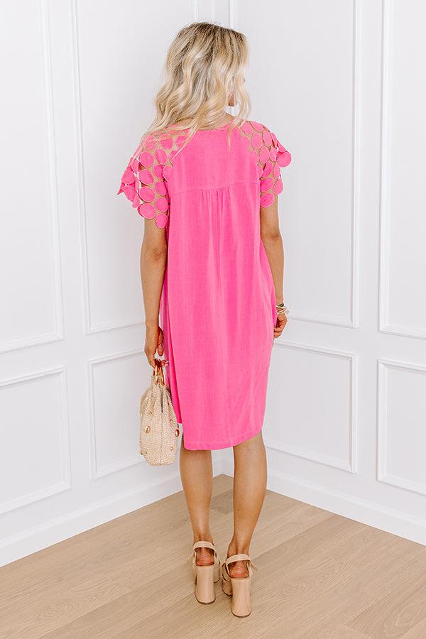 Class Act Linen-Blend Mini Dress Product Image