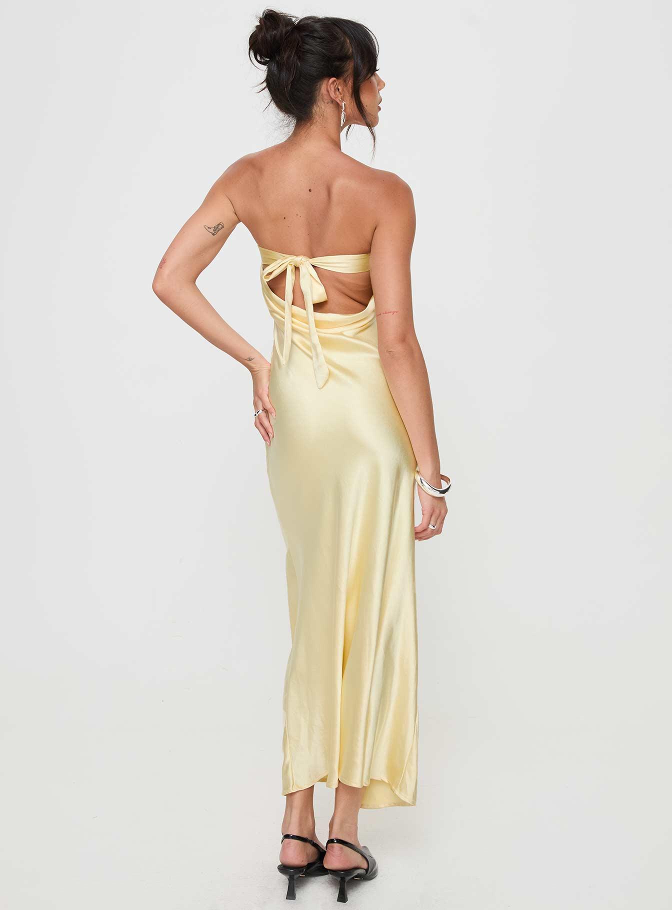 Haley Maxi Dress Yellow Product Image