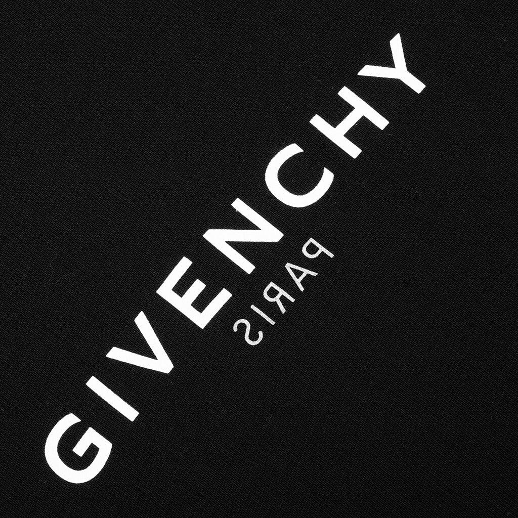 Classic Fit Hoodie w/ Reverse Print - Black Male Product Image