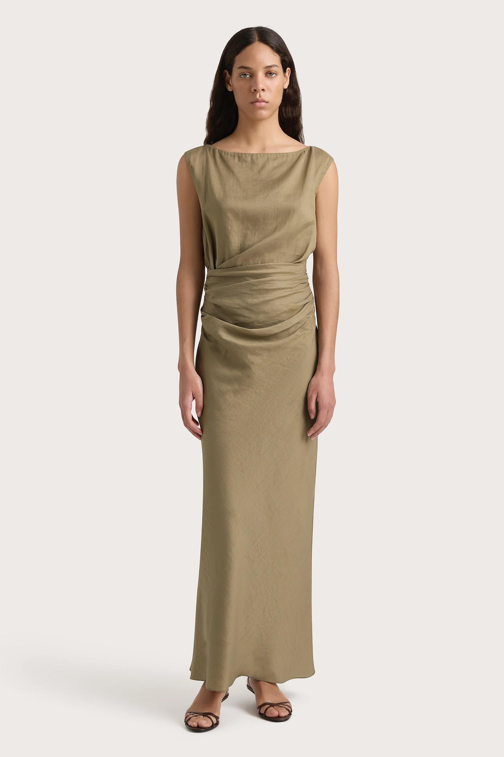 Adelia Maxi Dress Khaki - Final Sale Product Image