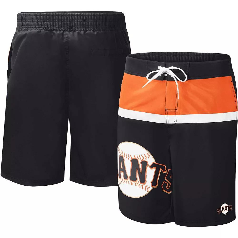 Men's G-III Sports by Carl Banks Black San Francisco Giants Sea Wind Swim Shorts, Size: Medium Product Image