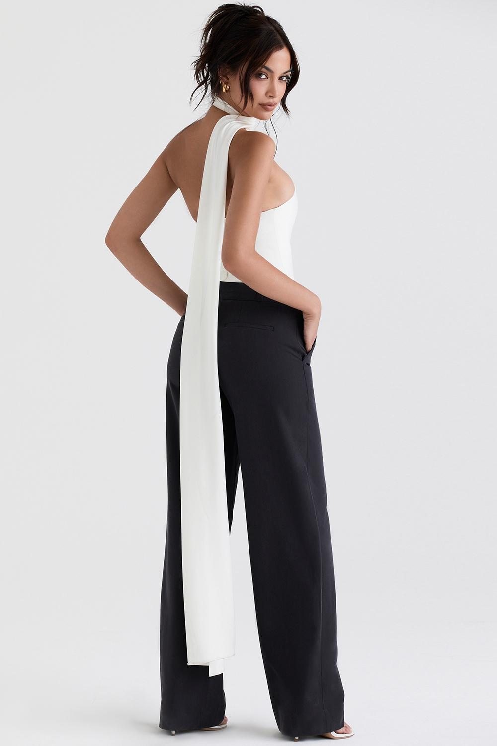 Cameron  grey loose fit trousers Product Image