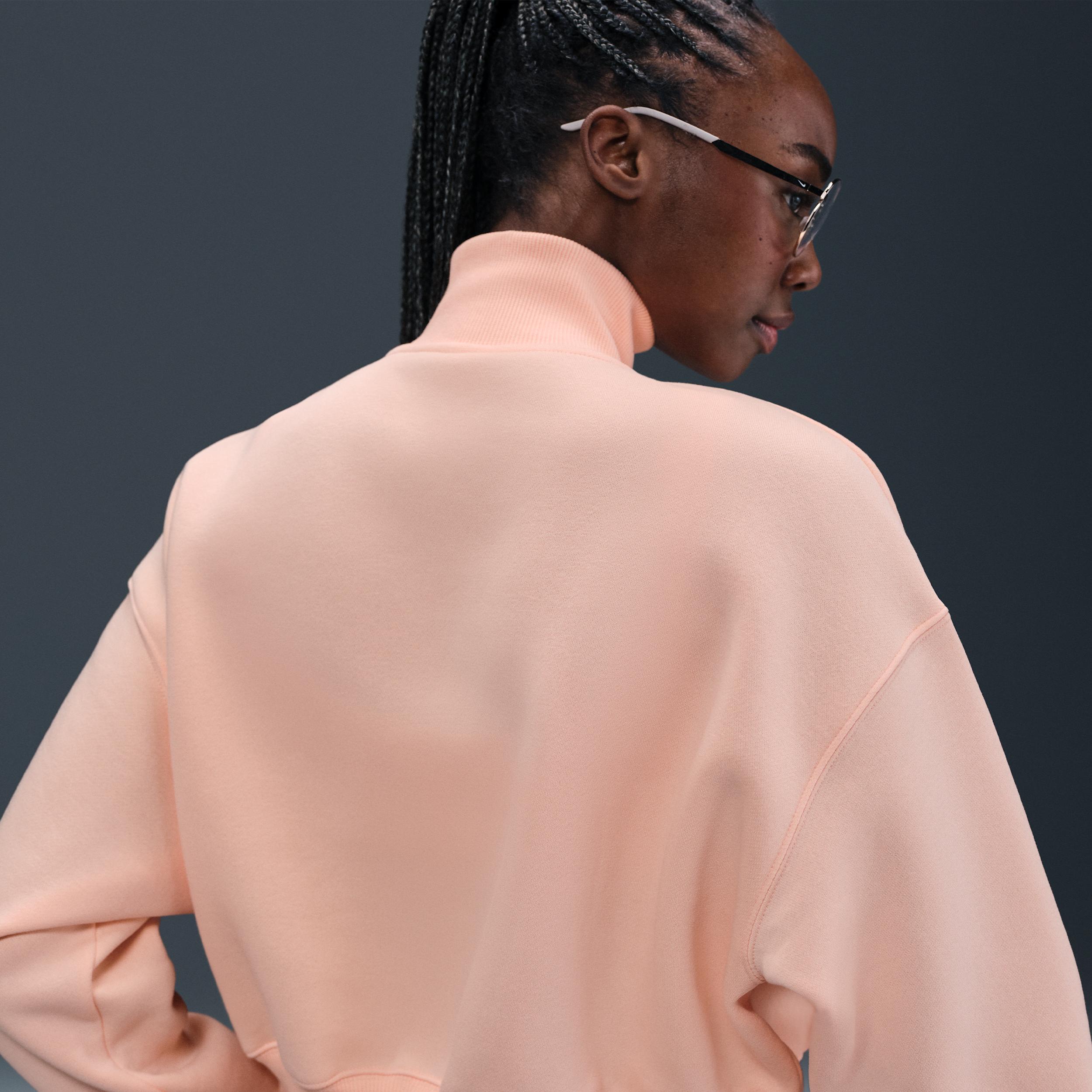 Nike Sportswear Phoenix Fleece Women's 1/4-Zip Cropped Sweatshirt Product Image