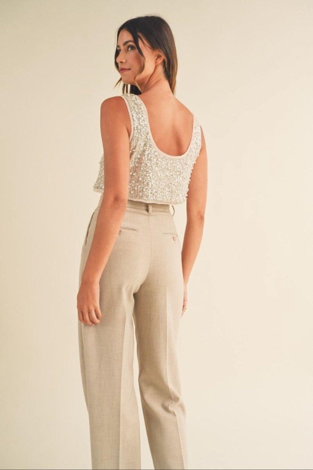 Sequin Pearl Top Product Image