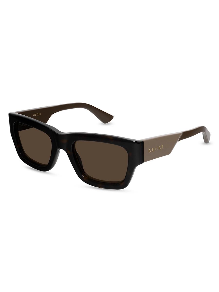 Mens Oblique 52MM Square Sunglasses Product Image